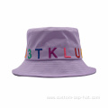 Summer Embroidery Cotton Fashionable Bucket Hat